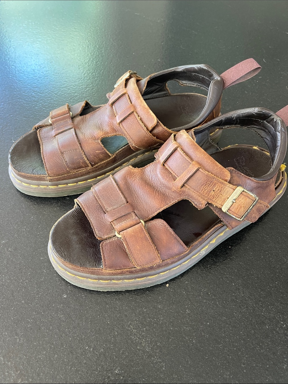 Doc Martens Brown Leather Hayden Buckle Fisherman Sandals